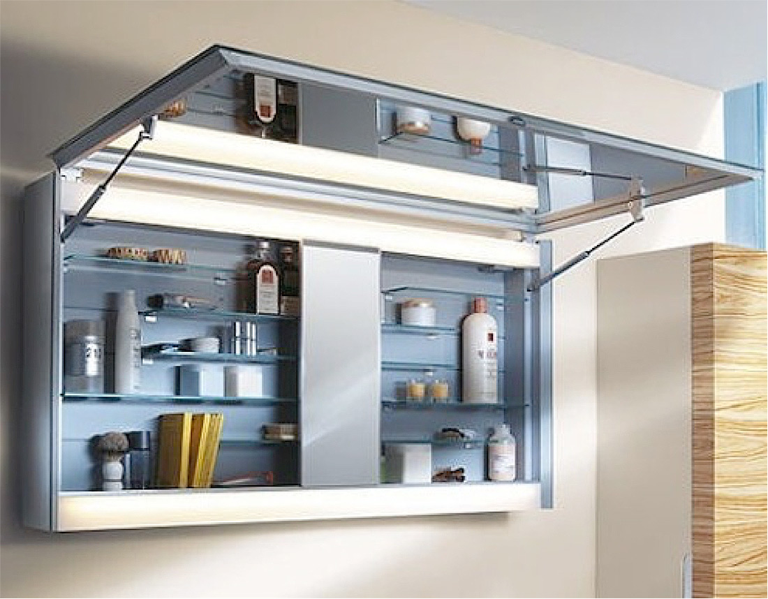Use Mirrors to Hide Cabinets